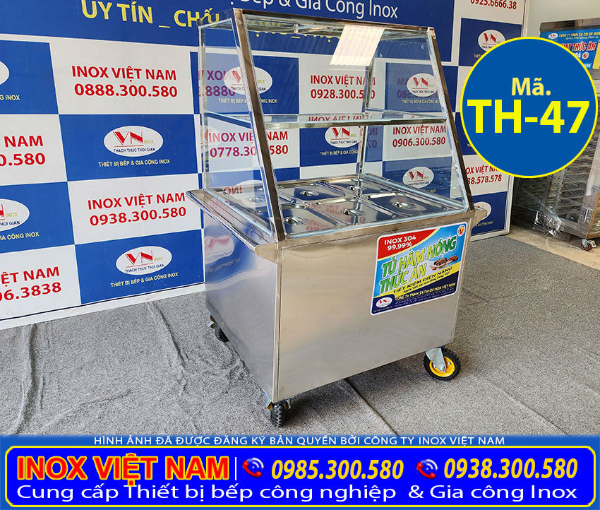 tu giu ham nong thuc an 6 khay th 47 4 - Tủ Giữ Nóng Và Hâm Nóng Thức Ăn 6 Khay TH-47