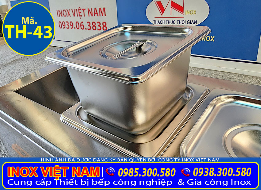 tu ham nong de ban 6 khay TH 43 6 - Quầy Hâm Nóng Thức Ăn 6 Khay Để Bàn TH-43